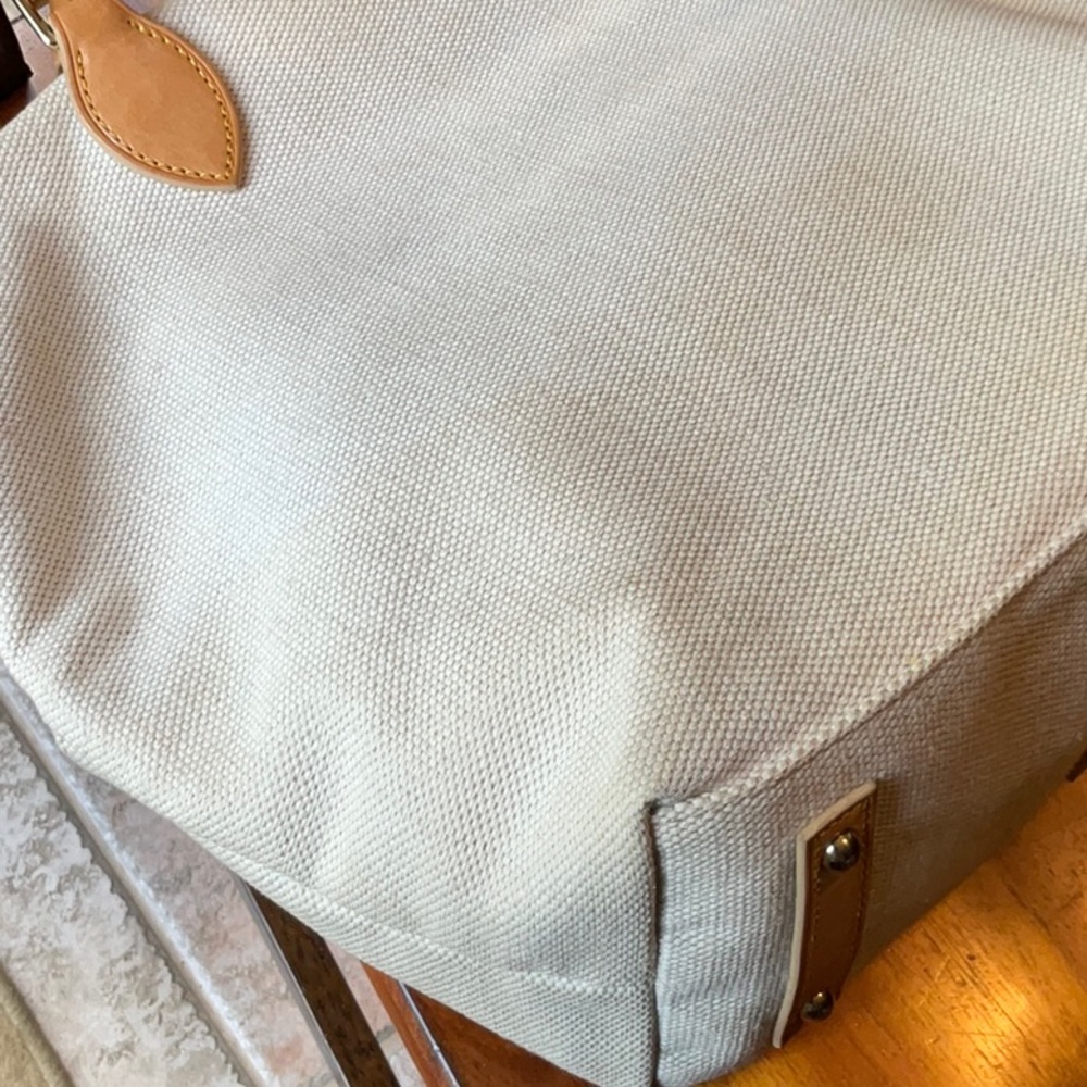 Awesome Dooney & Bourke canvas type fabric bag, beige - Picture 4 of 13